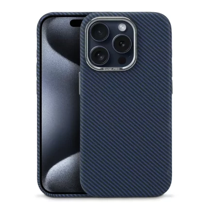 Metal Camera Frame Carbon Grain Case Be Suitable For iPhone 12 13 14 15 Pro Max Phone Case
