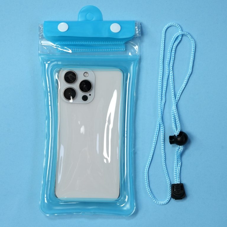 The picture shows the lanyard of the waterproof bag for phone