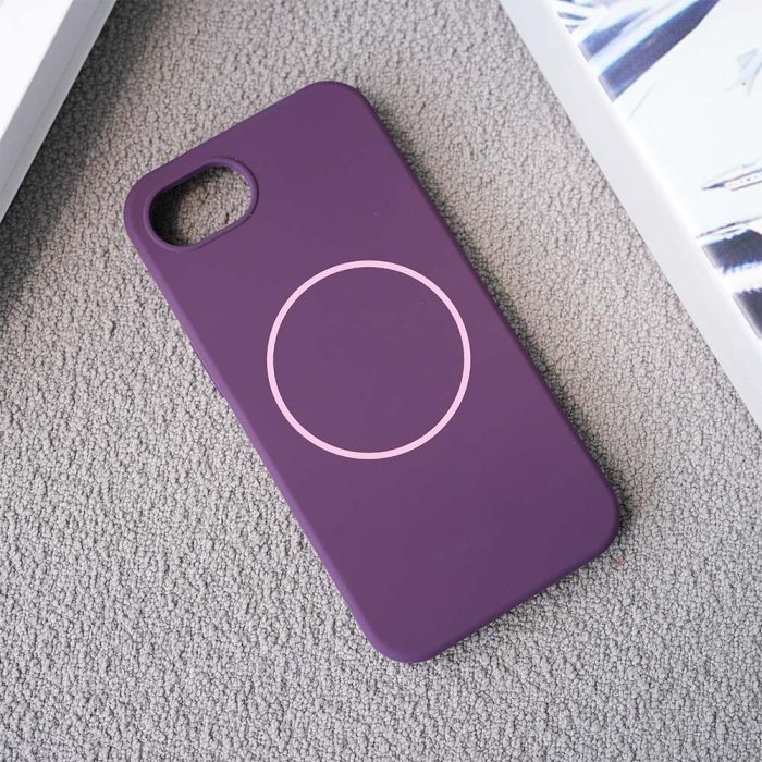 iPhone 16E silicone case in purple