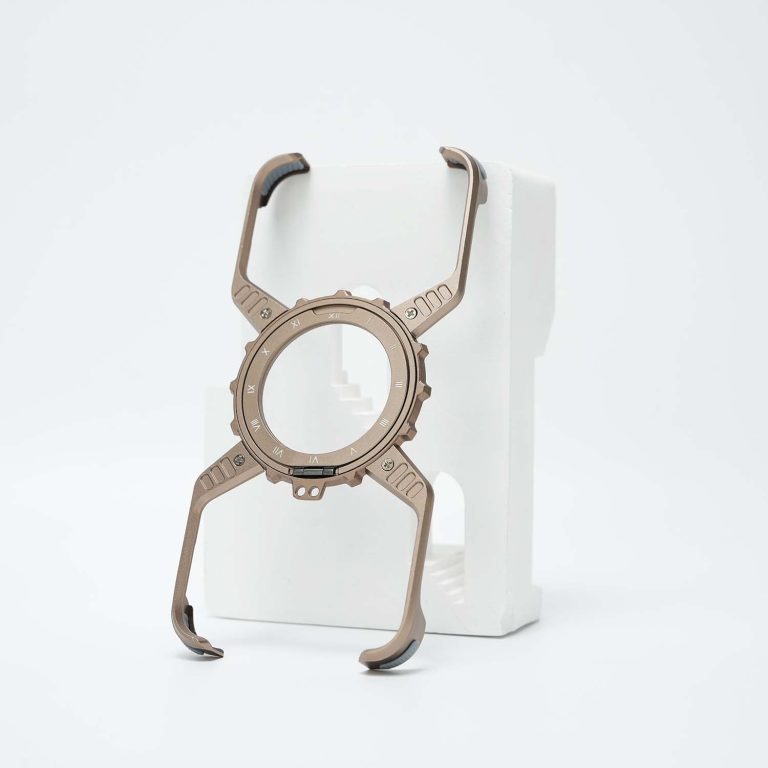 Gold x-shaped phone case
