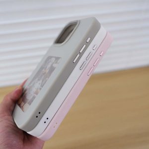 NFC ink screen mobile phone case frosted metal button
