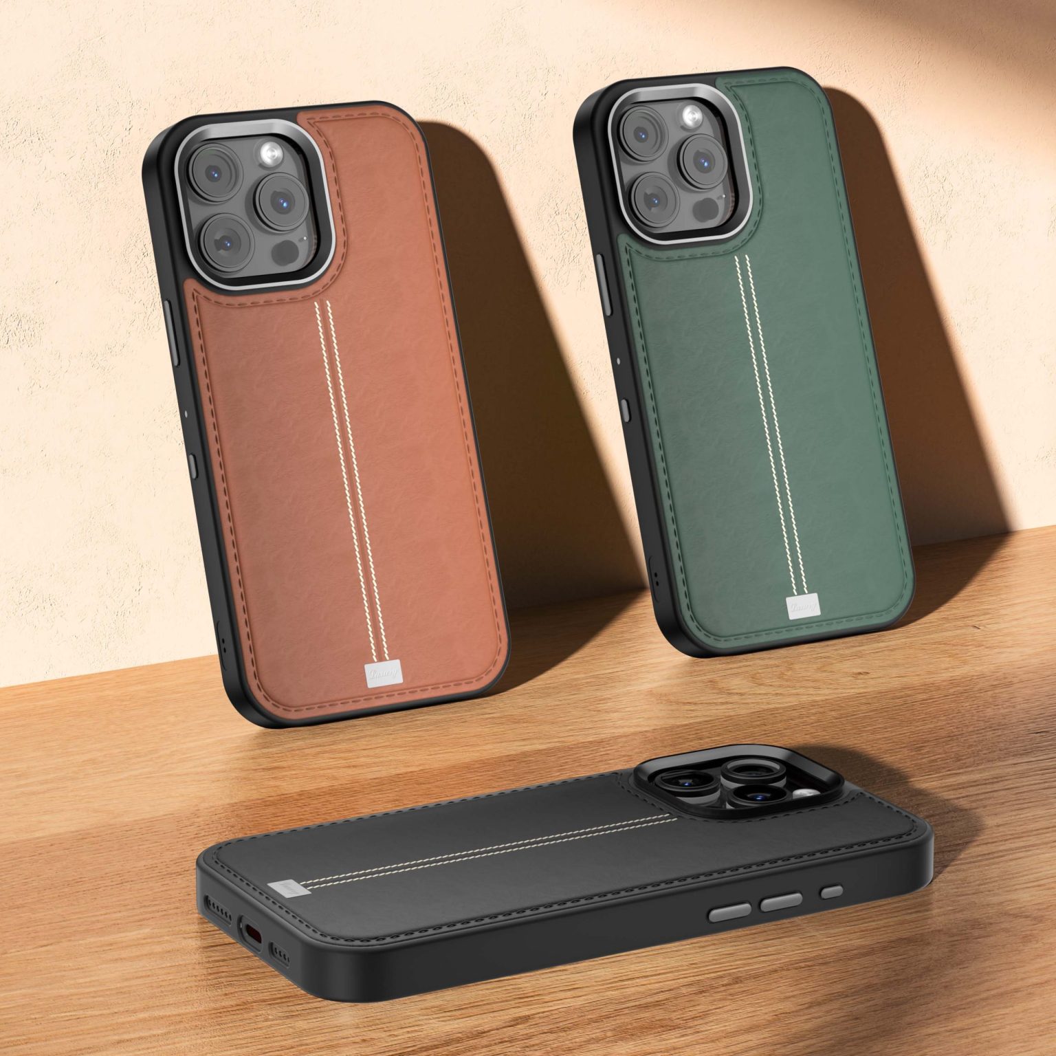 Smart leather case with translation by phone case manufacturer