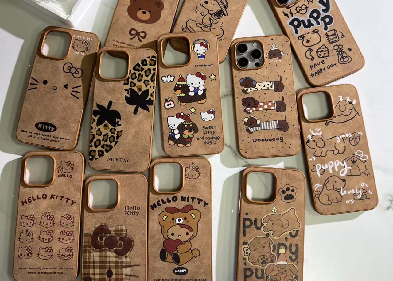 phone cases to buy factory supply of leather cartoon cases
